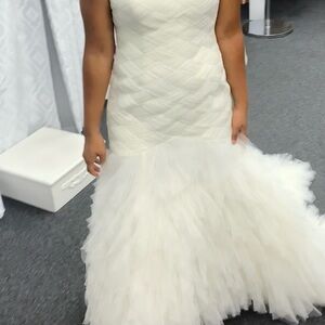 Galina Signature SWG523 Wedding Dress - Size 10 - Elegant & Timeless